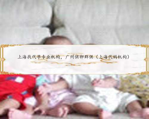 上海找代孕专业机构，广州供卵群供（上海代妈机构）
